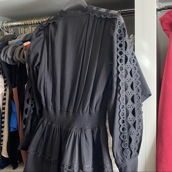 Black dress with cutout lace detail.  XS Endless Rose brand - Picture 3 of 5